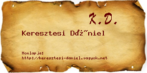 Keresztesi Dániel névjegykártya