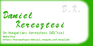 daniel keresztesi business card